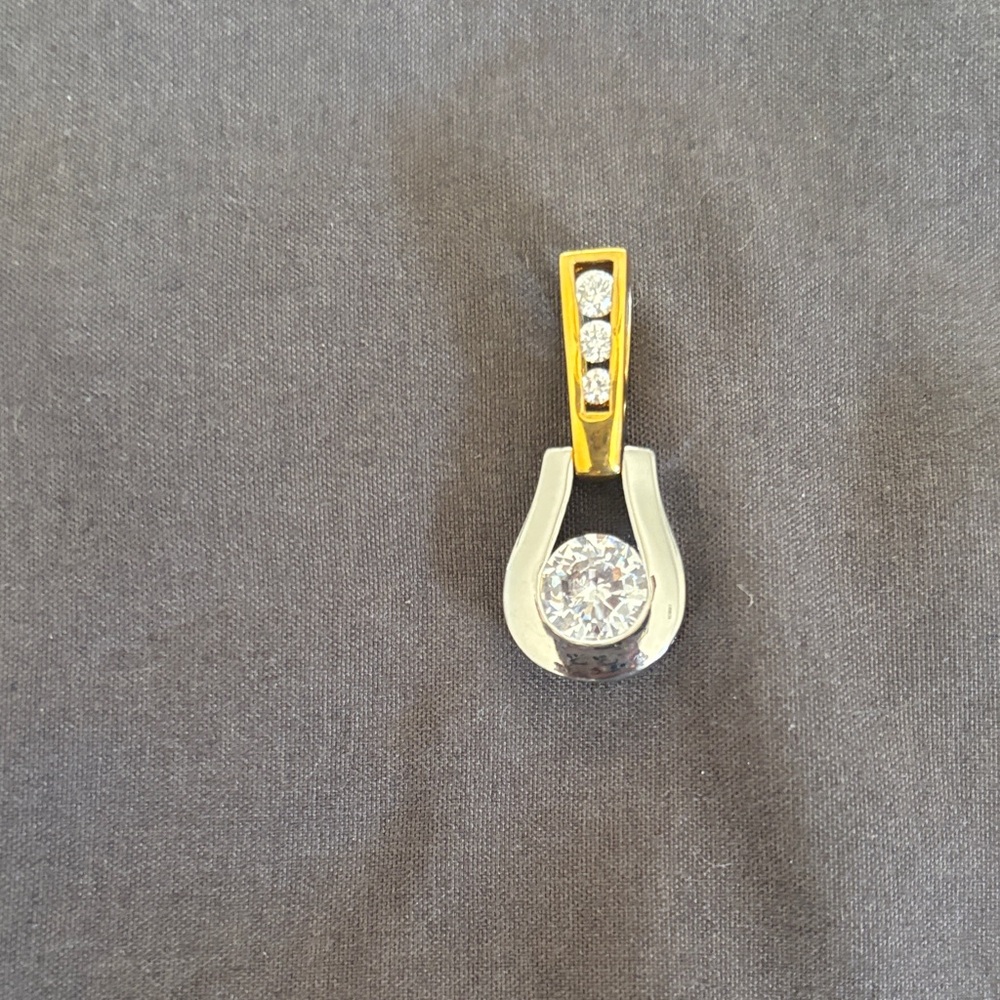 Lia Sophia Gold and Silver Crystal Pendant